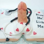 Big-Dick-stand-up-Doctor-Pecker-underwear-and-scope-adult-cake