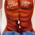 Mysterious-shaded-vibrant-dick-cums-out-of-his-paints-adult-torso-cake
