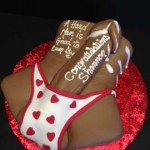 Long-Dong-slipping-out-of-red-heart-G-string-adult-cake