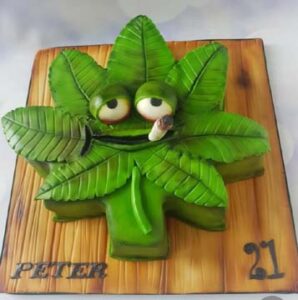 Atlanta-Georgia-Marrietta-Smoking-Pot-Leaf-Designer-Adult-Shaped-Cake