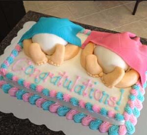 Twins Baby_Butts Sleeping Designer Cutey Cake