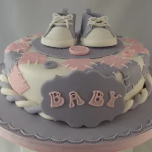 Baby shoe Cake