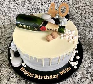 Maryland Fredericks Pouring Champagne Designer Custom Cake